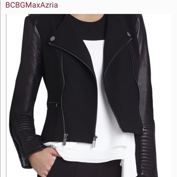 BCBG Ladies Jacket with leather accents - Picture 2 of 14